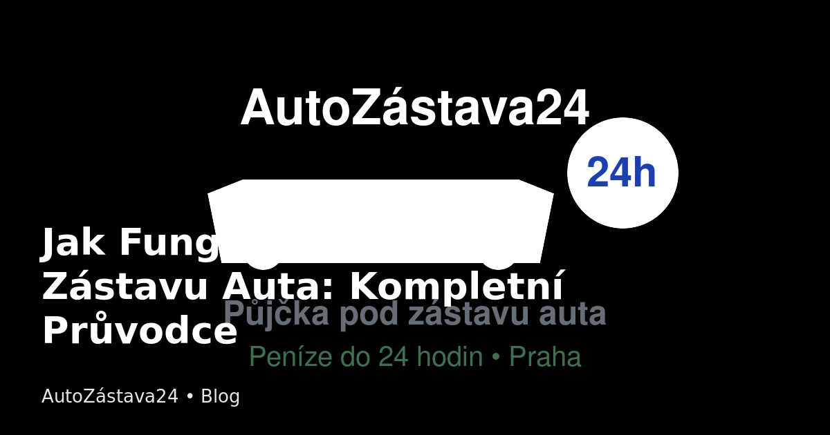 Ilustrační foto: půjčka pod zástavu auta – průvodce